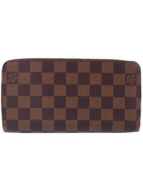 Louis Vuitton Zippy Long Wallet Zipper Round Damier